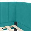 vidaXL Κρεβάτι Γωνίας με στρώμα Τιρκουάζ 80 x 200 cm Βελούδο