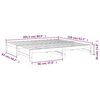 vidaXL Καναπές Κρεβάτι Συρόμενος Γκρι 2x(80x200) εκ. Μασίφ Ξύλο Πεύκου