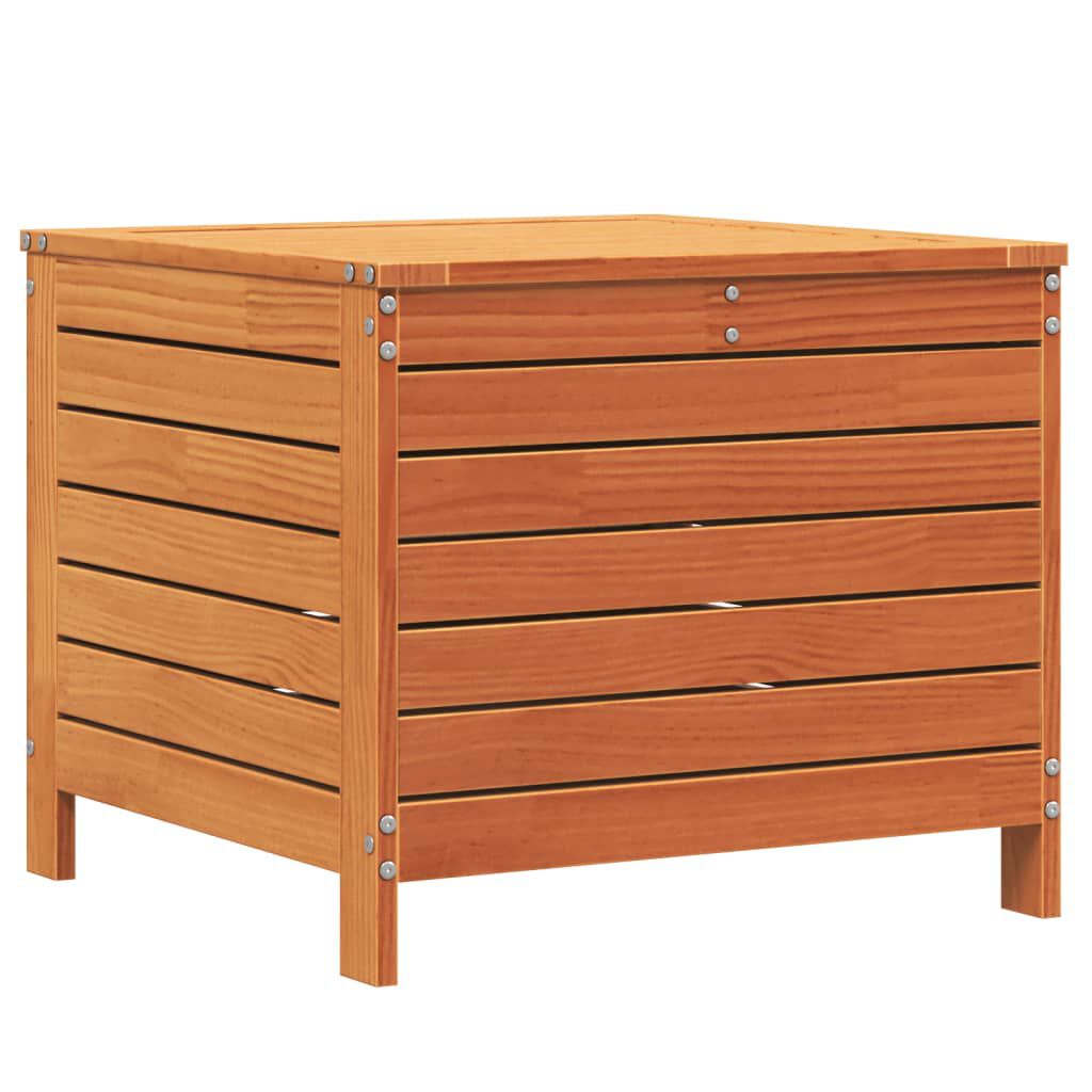 vidaXL Υποπόδιο Κήπου Καφέ Κεριού 62x63,5x53,5 εκ. Μασίφ Ξύλο Πεύκου