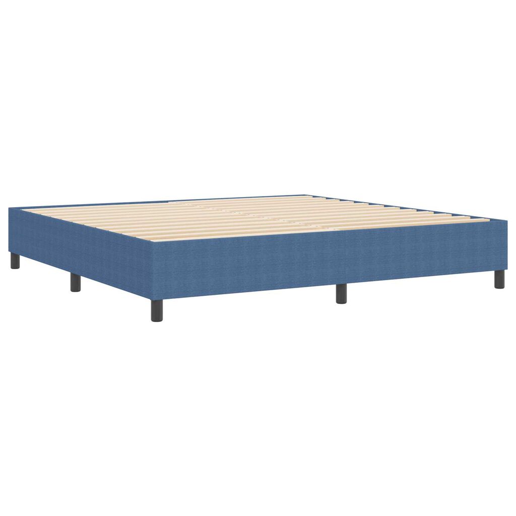 vidaXL Κρεβάτι με ελατήρια Μπλε 200 x 200 cm Βελούδο