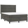 vidaXL &Kappa;&rho;&epsilon;&beta;ά&tau;&iota; Boxspring &mu;&epsilon; &Sigma;&tau;&rho;ώ&mu;&alpha; &Sigma;&kappa;&omicron;ύ&rho;&omicron; &Gamma;&kappa;&rho;&iota; 140x190 &epsilon;&kappa;. &Beta;&epsilon;&lambda;&omicron;ύ&delta;&iota;&nu;&omicron;