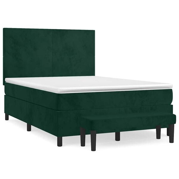 vidaXL &Kappa;&rho;&epsilon;&beta;ά&tau;&iota; Boxspring &mu;&epsilon; &Sigma;&tau;&rho;ώ&mu;&alpha; &Sigma;&kappa;&omicron;ύ&rho;&omicron; &Pi;&rho;ά&sigma;&iota;&nu;&omicron; 140x200&epsilon;&kappa;. &Beta;&epsilon;&lambda;&omicron;ύ&delta;&iota;&nu;&omicron;