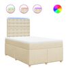 vidaXL &Kappa;&rho;&epsilon;&beta;ά&tau;&iota; Boxspring &mu;&epsilon; &Sigma;&tau;&rho;ώ&mu;&alpha; &Kappa;&rho;&epsilon;&mu; 120x190 &epsilon;&kappa;. &Upsilon;&phi;&alpha;&sigma;&mu;ά&tau;&iota;&nu;&omicron;