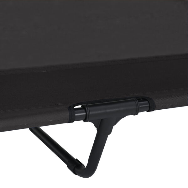 vidaXL Ανασηκωμένο Κρεβάτι Σκύλου Μαύρο 127 x 81 x 108 εκ.