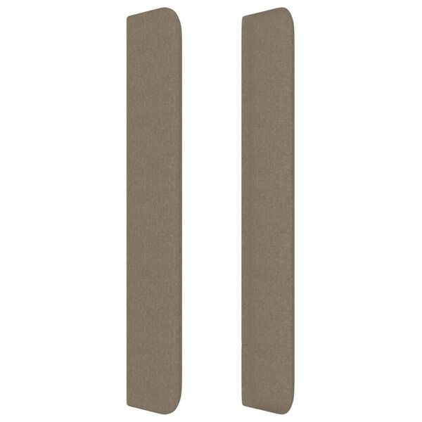vidaXL Κεφαλάρι με Πτερύγια Taupe 83x16x118/128 εκ. Υφασμάτινο