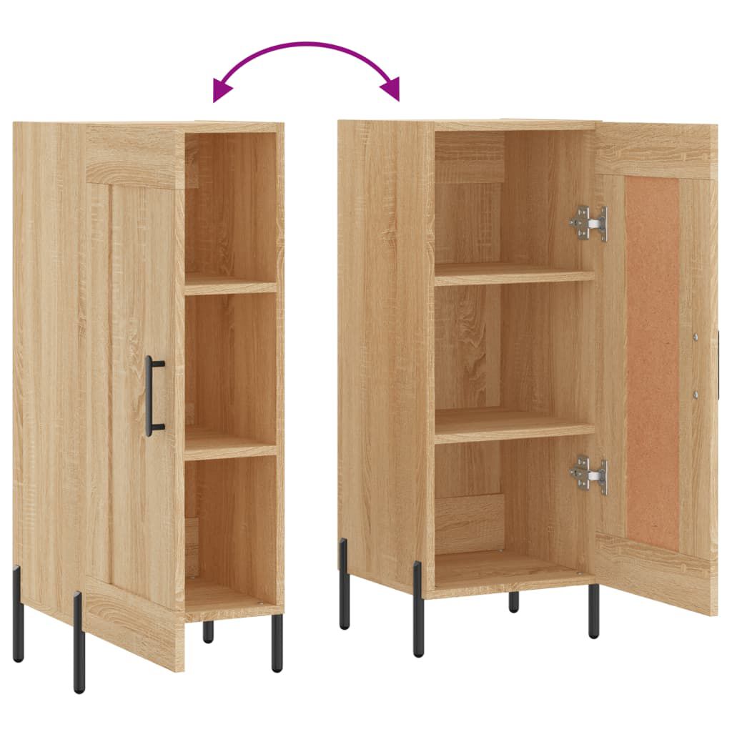 vidaXL Ντουλάπι Sonoma Δρυς 34,5x34x90 εκ. από Επεξεργασμένο Ξύλο