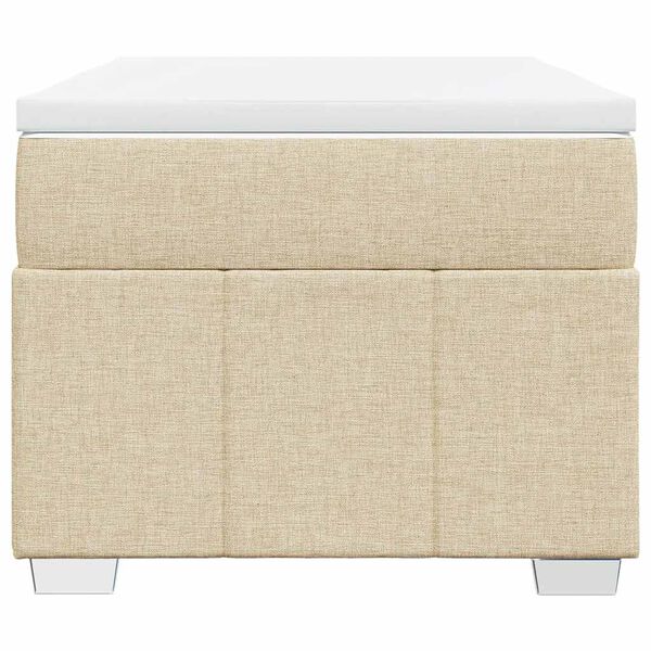 vidaXL &Kappa;&rho;&epsilon;&beta;ά&tau;&iota; Boxspring &mu;&epsilon; &Sigma;&tau;&rho;ώ&mu;&alpha; &Kappa;&rho;&epsilon;&mu; 100 x 200 &epsilon;&kappa;. &Upsilon;&phi;&alpha;&sigma;&mu;ά&tau;&iota;&nu;&omicron;