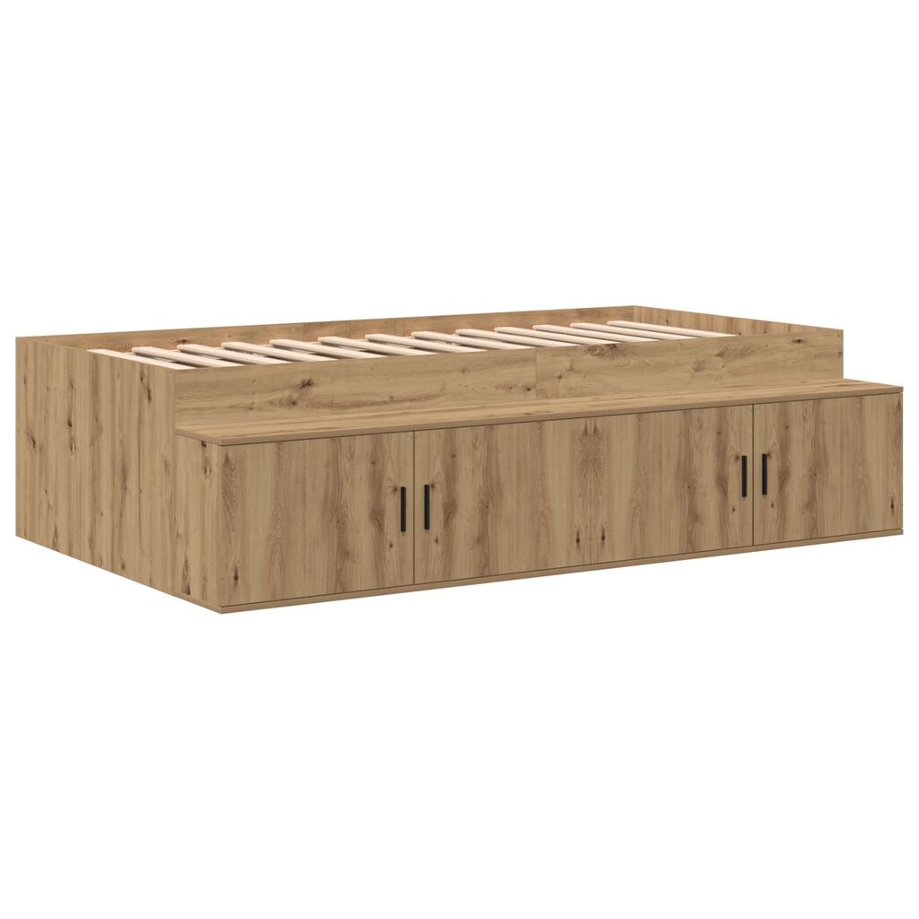 vidaXL Κρεβάτι με Αποθήκευση Artisan Oak 90x190 εκ.