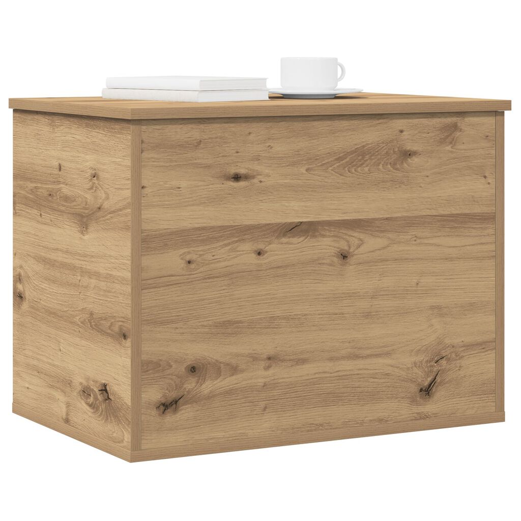 vidaXL Κουτί Αποθήκευσης με Καπάκι σε Στυλ Artisan Oak 60x42x46 εκ Επεξεργασμένο Ξύλο