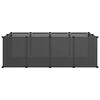 vidaXL Κλουβί Μικρών Ζώων Μαύρο 144x74x46,5 εκ. Πολυπροπυλένιο/Ατσάλι