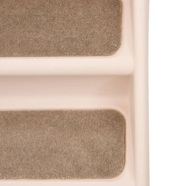 vidaXL Σκαλάκια για Σκύλους Πτυσσόμενα Κρεμ 62 x 40 x 49,5 εκ.