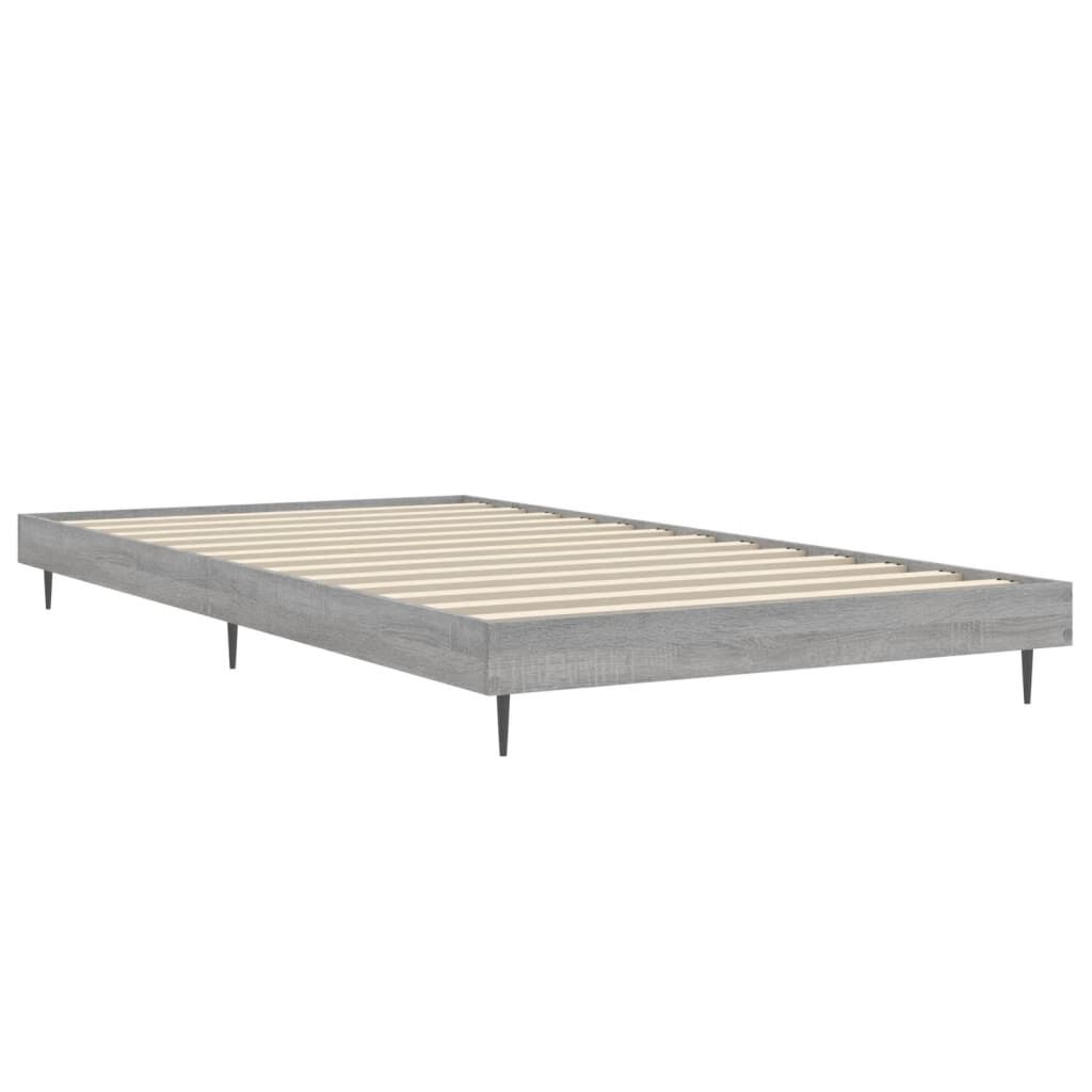 vidaXL Πλαίσιο Κρεβατιού Γκρι Sonoma 90x200 εκ. Επεξεργασμένο Ξύλο