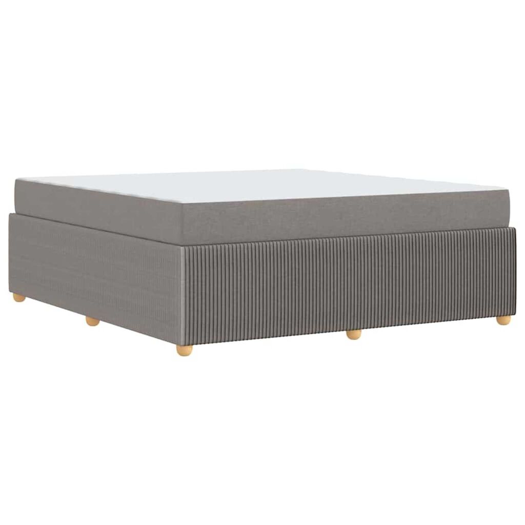 vidaXL Σκελετός κρεβατιού με στρώμα Taupe 180 x 200 cm ύφασμα