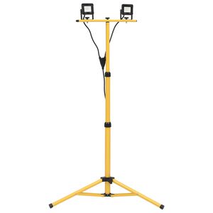 vidaXL Προβολέας LED με Τρίποδο Θερμό Λευκό 2 x 10 W