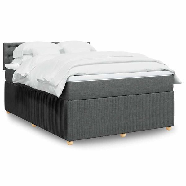 vidaXL &Kappa;&rho;&epsilon;&beta;ά&tau;&iota; Boxspring &mu;&epsilon; &Sigma;&tau;&rho;ώ&mu;&alpha; &Sigma;&kappa;&omicron;ύ&rho;&omicron; &Gamma;&kappa;&rho;&iota; 160x200 &epsilon;&kappa; &Upsilon;&phi;&alpha;&sigma;&mu;ά&tau;&iota;&nu;&omicron;