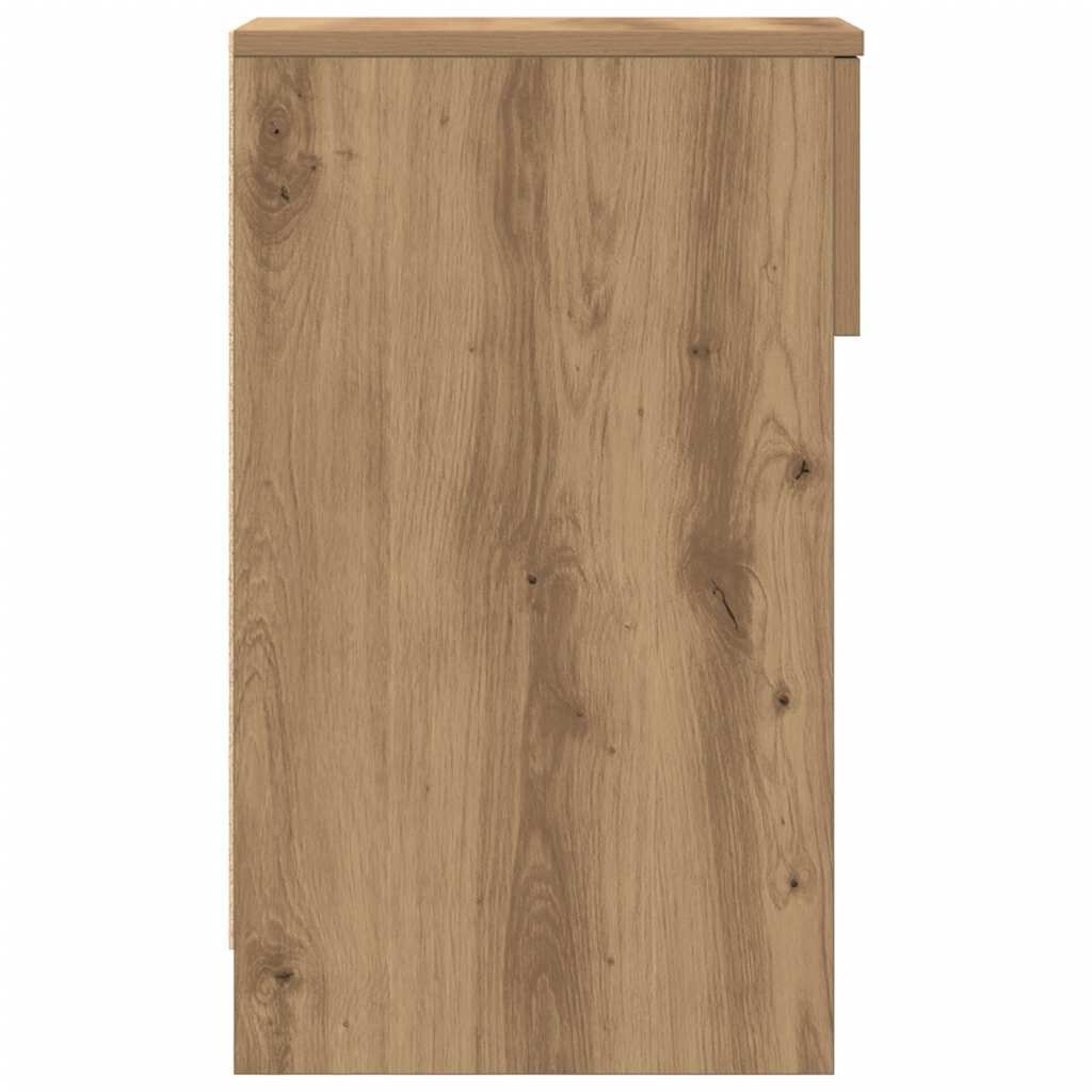 vidaXL Κομοδίνο με συρτάρι Αρτισιανή Δρυς 20x36x60 εκ.