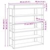 vidaXL Ράφι παπουτσιών καφέ δρυς 80x30x98 cm Κατασκευασμένο ξύλο