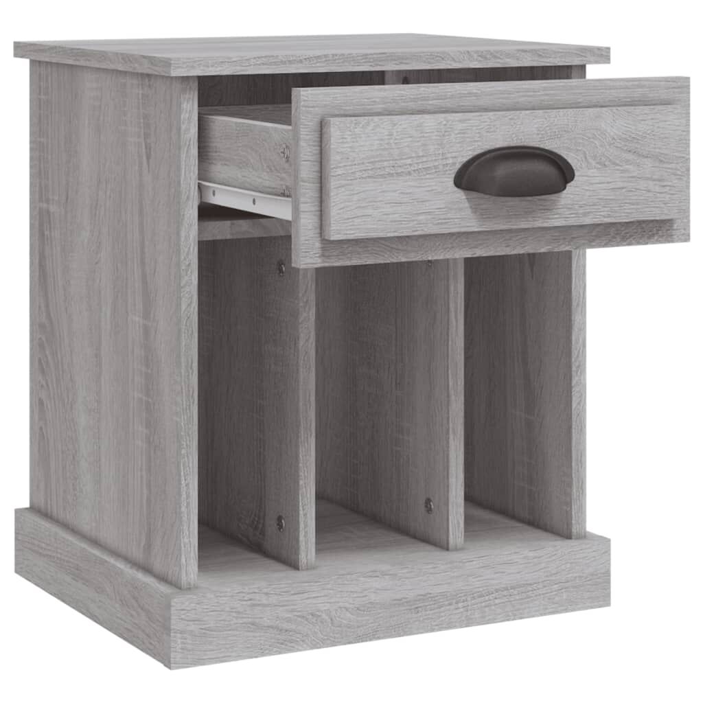 vidaXL Κομοδίνα 2 Τεμ. Γκρι Sonoma 43x36x50 εκ.