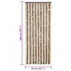 vidaXL Σήτα Εντόμων Σκούρο Καφέ / Μπεζ 56 x 200 εκ. από Σενίλ