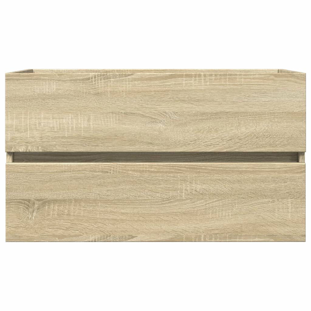 vidaXL Ντουλάπι Νιπτήρα Sonoma Δρυς 80 x 38,5 x 45 εκ. από Επεξ. Ξύλο
