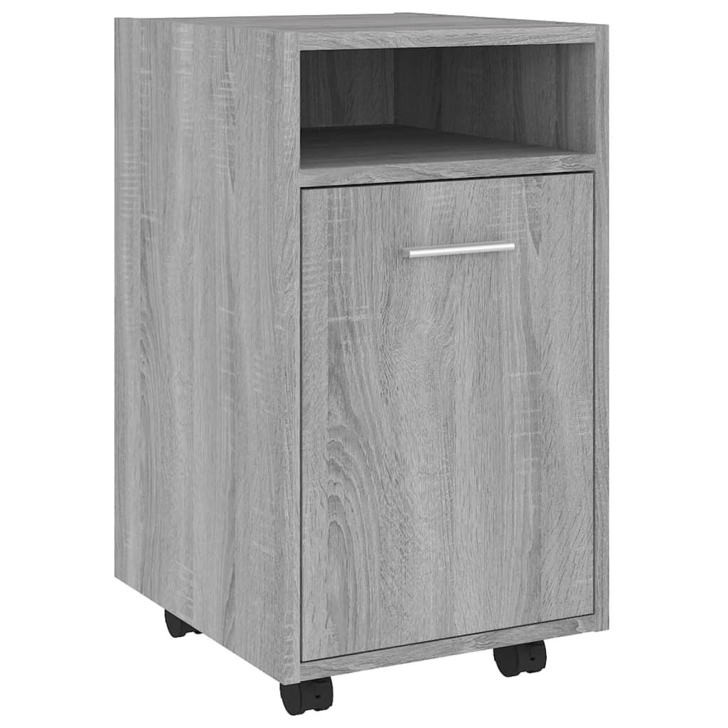 vidaXL Ντουλάπι με Ροδάκια Γκρι Sonoma 33x38x60 εκ. Επεξεργασμένο ξύλο