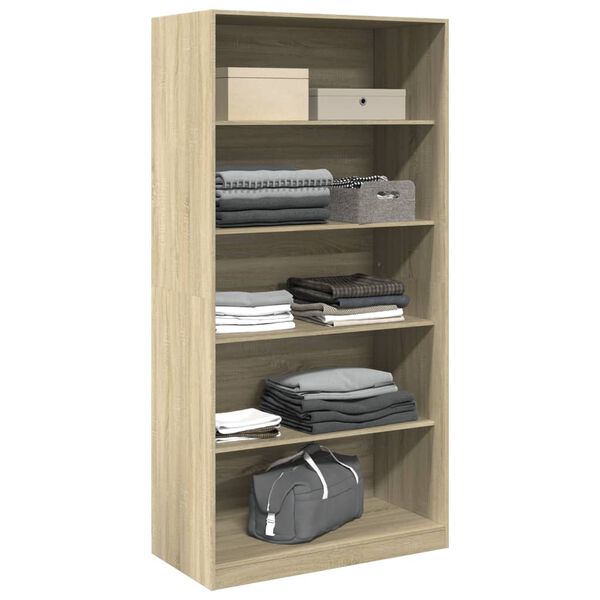 vidaXL Ντουλάπα Χρώμα Sonoma Δρυς 100x50x200εκ. από Επεξεργασμένο Ξύλο