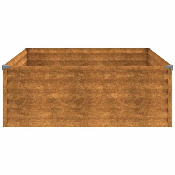 vidaXL Ζαρντινιέρα 100 x 100 x 36 εκ. από Ατσάλι Σκληρυθέν στον Αέρα