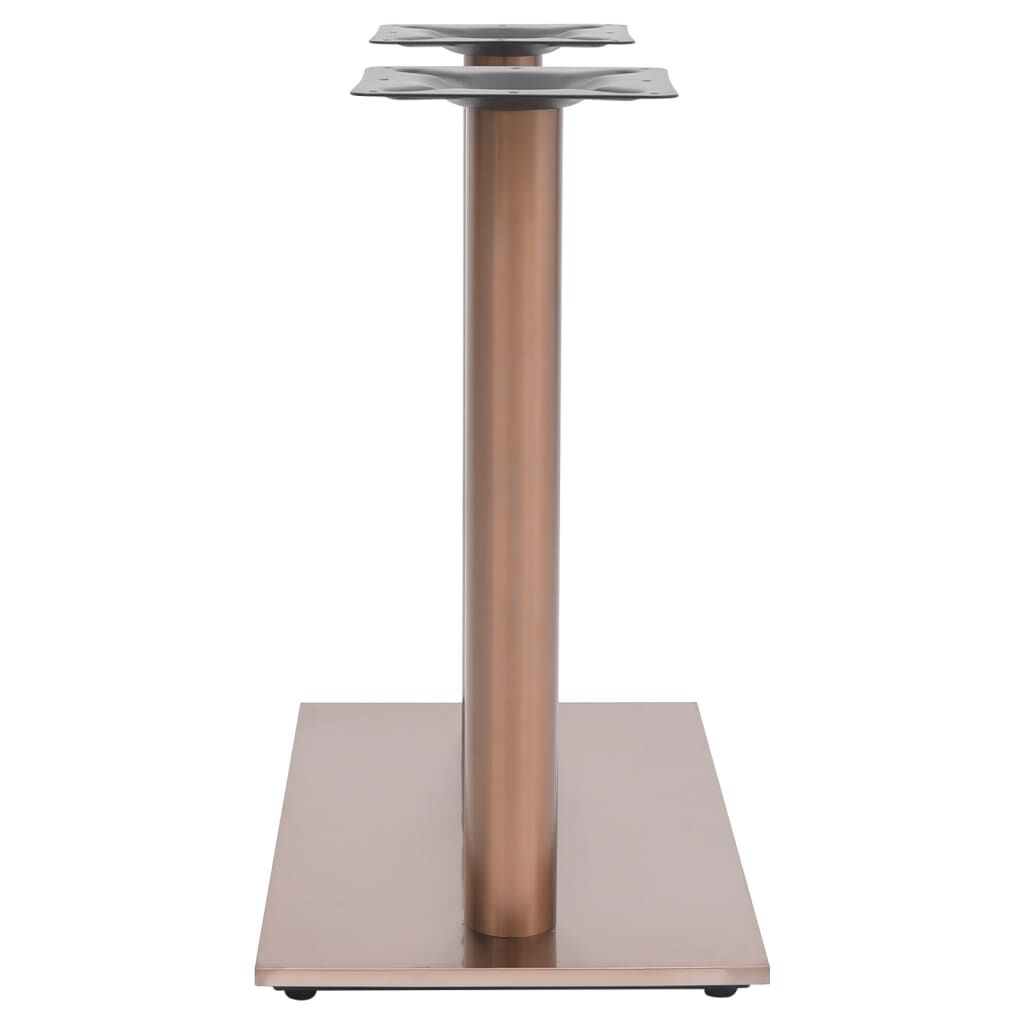 vidaXL Πόδι Τραπεζιού Bistro Μπρονζέ 70x40x72 εκ από Ανοξείδωτο Ατσάλι