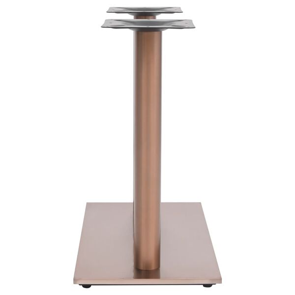 vidaXL Πόδι Τραπεζιού Bistro Μπρονζέ 70x40x72 εκ από Ανοξείδωτο Ατσάλι