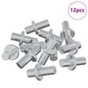vidaXL &Sigma;&tau;ή&rho;&iota;&gamma;&mu;&alpha; &Rho;&alpha;&phi;&iota;&omicron;ύ 12 pcs &Alpha;&sigma;&eta;&mu;ί 8,6 x 8,6 x 14,6 mm &Alpha;&tau;&sigma;ά&lambda;&iota;