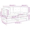 vidaXL Καναπέδες Γωνιακοί με Μαξιλάρια 2 τεμ. Εμποτισμένο Ξύλο Πεύκου