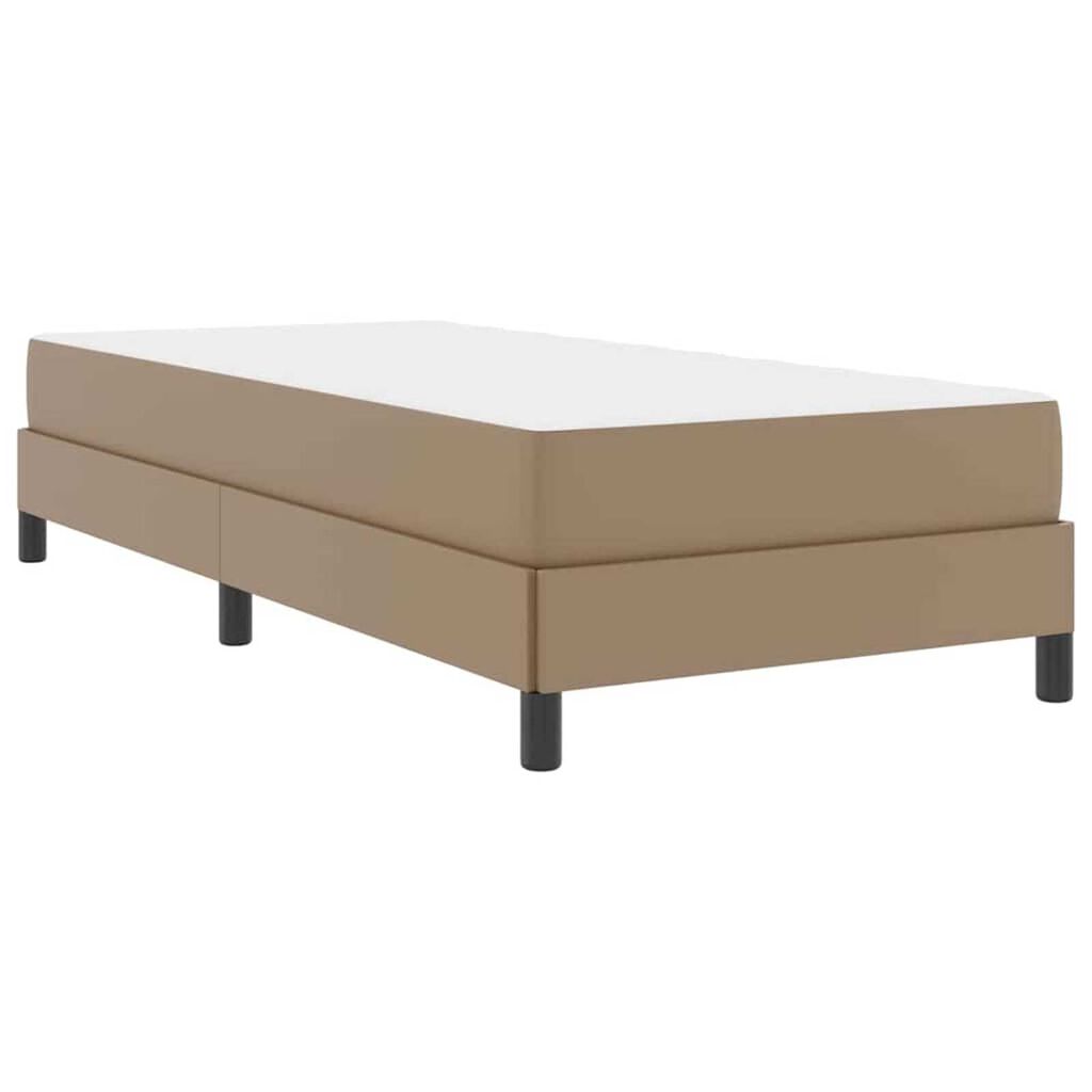 vidaXL Κρεβάτι Άλλο Καπουτσίνο 100 x 200 cm Τεχνητό δέρμα