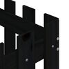 vidaXL Ζαρντινιέρα με Σχέδιο Φράχτη Μαύρη 60 x 60 x 60 εκ. Μασίφ Πεύκο