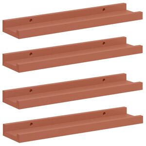 vidaXL &Rho;ά&phi;&iota; &Tau;&omicron;ί&chi;&omicron;&upsilon; 4 &tau;&mu;&chi;. &Kappa;ό&kappa;&kappa;&iota;&nu;&omicron; 40 x 9 x 3 cm &Epsilon;&pi;&epsilon;&xi;&epsilon;&rho;&gamma;&alpha;&sigma;&mu;έ&nu;&omicron; &Xi;ύ&lambda;&omicron;