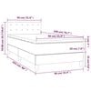 vidaXL &Kappa;&rho;&epsilon;&beta;ά&tau;&iota; Boxspring &mu;&epsilon; &Sigma;&tau;&rho;ώ&mu;&alpha; &Gamma;&kappa;&rho;&iota; 90x200 &epsilon;&kappa;. &alpha;&pi;ό &Sigma;&upsilon;&nu;&theta;&epsilon;&tau;&iota;&kappa;ό &Delta;έ&rho;&mu;&alpha;