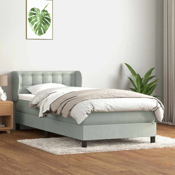 vidaXL &Kappa;&rho;&epsilon;&beta;ά&tau;&iota; Boxspring &mu;&epsilon; &Sigma;&tau;&rho;ώ&mu;&alpha; &Alpha;&nu;&omicron;&iota;&chi;&tau;ό &Gamma;&kappa;&rho;&iota; 100x210 &epsilon;&kappa;. &Beta;&epsilon;&lambda;&omicron;ύ&delta;&iota;&nu;&omicron;