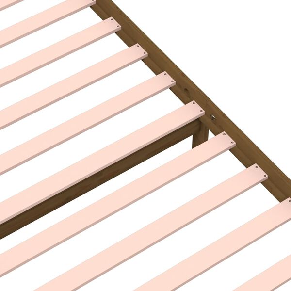 vidaXL Πλαίσιο Κρεβατιού Μελί 75x190 εκ. Ξύλο Πεύκου Small Single