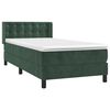 vidaXL &Kappa;&rho;&epsilon;&beta;ά&tau;&iota; Boxspring &mu;&epsilon; &Sigma;&tau;&rho;ώ&mu;&alpha; &Sigma;&kappa;&omicron;ύ&rho;&omicron; &Pi;&rho;ά&sigma;&iota;&nu;&omicron; 90x200 &epsilon;&kappa;. &Beta;&epsilon;&lambda;&omicron;ύ&delta;&iota;&nu;&omicron;
