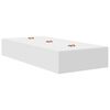 vidaXL Κρεβάτι με αποθηκευτικό χώρο Λευκό 236.5 x 90 x 31.5 εκατοστά