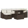 vidaXL &Sigma;&epsilon;&tau; &Kappa;&alpha;&nu;&alpha;&pi;έ &Kappa;ή&pi;&omicron;&upsilon; &mu;&epsilon; &mu;&alpha;&xi;&iota;&lambda;ά&rho;&iota; 7 pcs &Kappa;&alpha;&phi;έ &sigma;&upsilon;&nu;&theta;&epsilon;&tau;&iota;&kappa;ό &rho;&alpha;&tau;ά&nu;