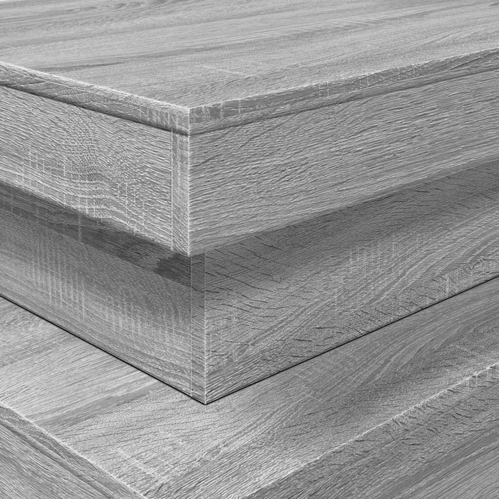 vidaXL Τραπεζάκι Σαλονιού με LED Γκρι Sonoma 90 x 50 x 40 εκ.