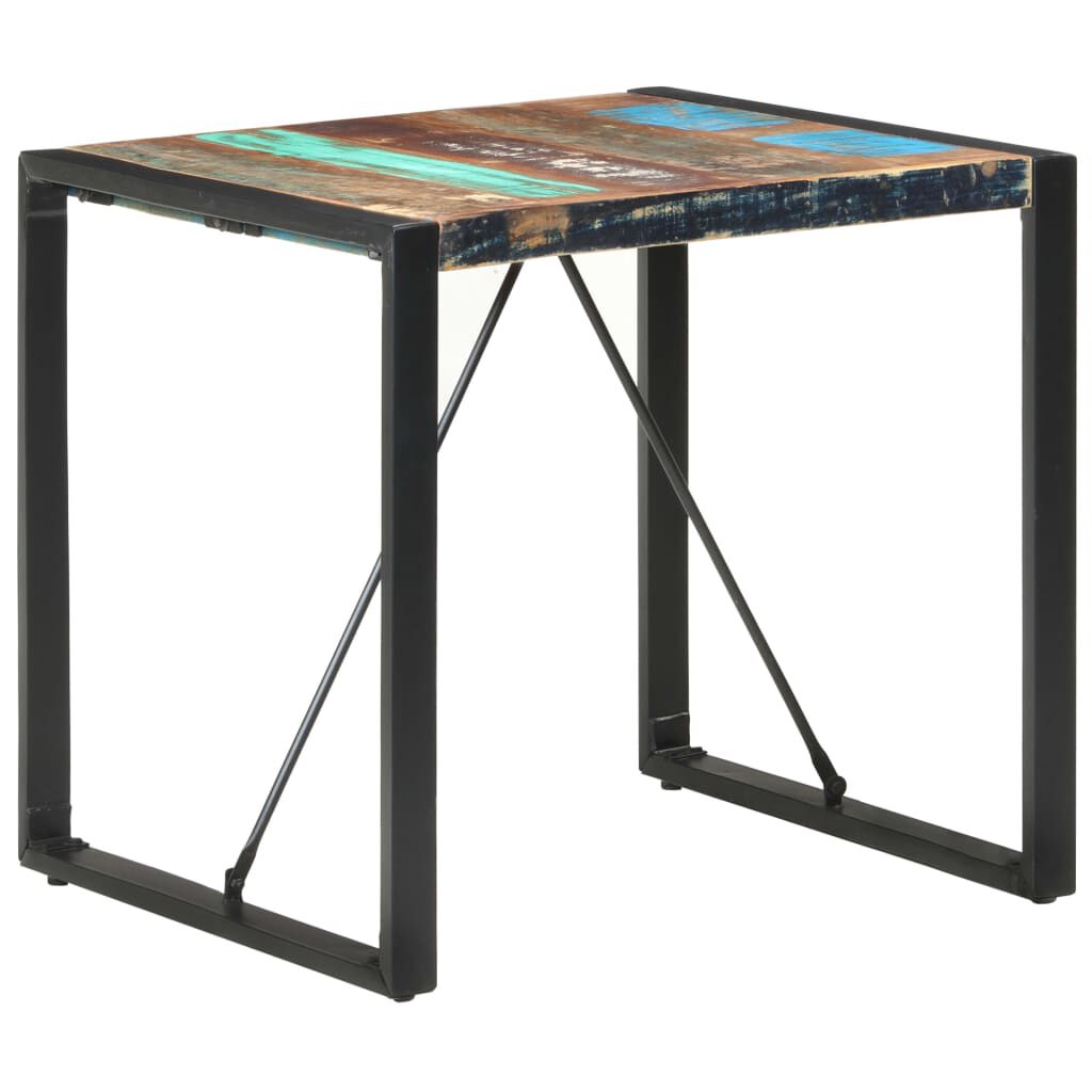 vidaXL Τραπεζαρία 80 x 80 x 75 εκ. από Μασίφ Ανακυκλωμένο Ξύλο