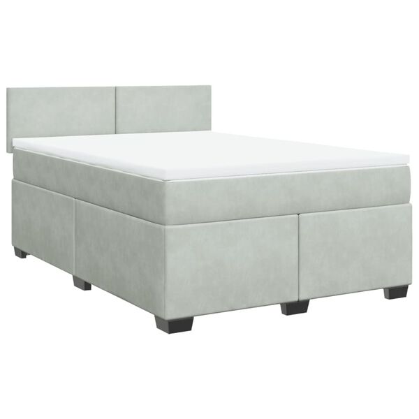 vidaXL &Kappa;&rho;&epsilon;&beta;ά&tau;&iota; Boxspring &mu;&epsilon; &Sigma;&tau;&rho;ώ&mu;&alpha; &Alpha;&nu;&omicron;&iota;&chi;&tau;ό &Gamma;&kappa;&rho;&iota; 160x200 &epsilon;&kappa;. &Beta;&epsilon;&lambda;&omicron;ύ&delta;&iota;&nu;&omicron;