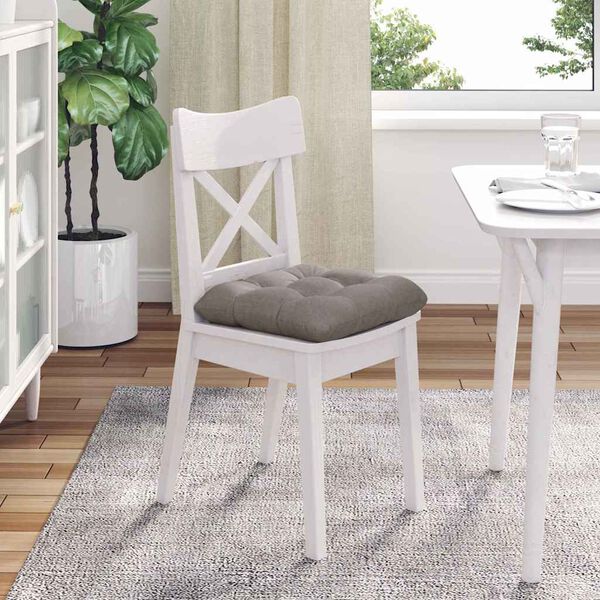vidaXL Μαξιλάρια καθισμάτων 4 pcs Taupe 45 x 45 x 12 εκ. ύφασμα