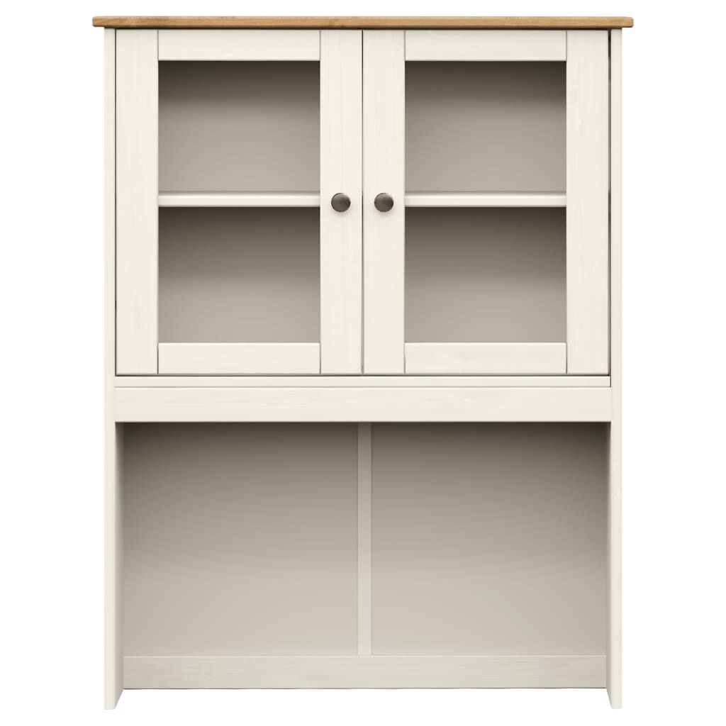 vidaXL Βιτρίνα VIGO Λευκή 78 x 40 x 175 εκ. από Μασίφ Ξύλο Πεύκου