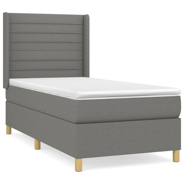 vidaXL &Kappa;&rho;&epsilon;&beta;ά&tau;&iota; Boxspring &mu;&epsilon; &Sigma;&tau;&rho;ώ&mu;&alpha; &Sigma;&kappa;&omicron;ύ&rho;&omicron; &Gamma;&kappa;&rho;&iota; 100x200 &epsilon;&kappa;. &Upsilon;&phi;&alpha;&sigma;&mu;ά&tau;&iota;&nu;&omicron;