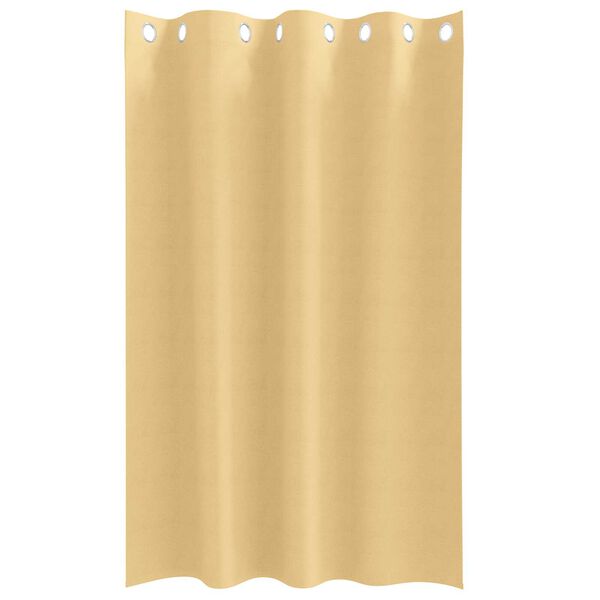 vidaXL Κουρτίνες με κουρτίνες 2 pcs Μπεζ 175 x 140 εκ. Πολυεστέρας