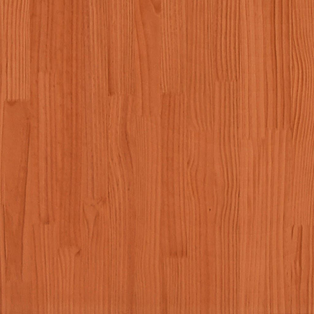vidaXL Καναπές Κήπου με Μπράτσα Καφέ 69x62x70,5εκ. Μασίφ Ξύλο Πεύκου