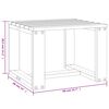 vidaXL Βοηθητικό Τραπέζι Κήπου 40 x 38 x 28,5 εκ. Μασίφ Ξύλο Πεύκου