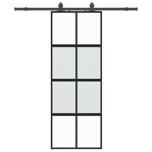 vidaXL &Sigma;&upsilon;&rho;ό&mu;&epsilon;&nu;&eta; &pi;ό&rho;&tau;&alpha; &mu;&epsilon; &sigma;&epsilon;&tau; &upsilon;&lambda;&iota;&kappa;&omicron;ύ &Mu;&alpha;ύ&rho;&omicron; 76x205 cm &gamma;&upsilon;&alpha;&lambda;ί &mu;&epsilon;&tau;&rho;&iota;&alpha;&sigma;&mu;έ&nu;&omicron;